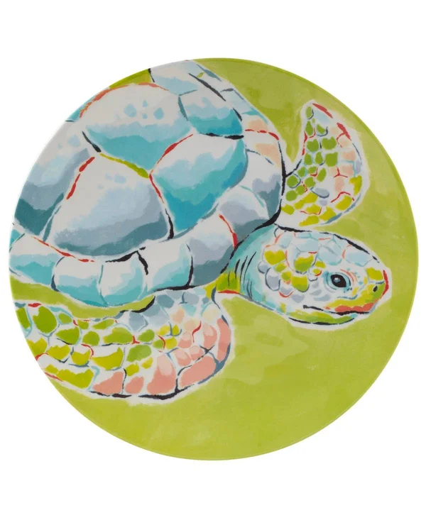 Certified International Deep Sea 6-Pc. Melamine Dinner Plate Set