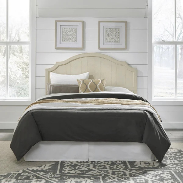 Homestyles Provence Antiqued White Queen/Full Headboard - 5502-501