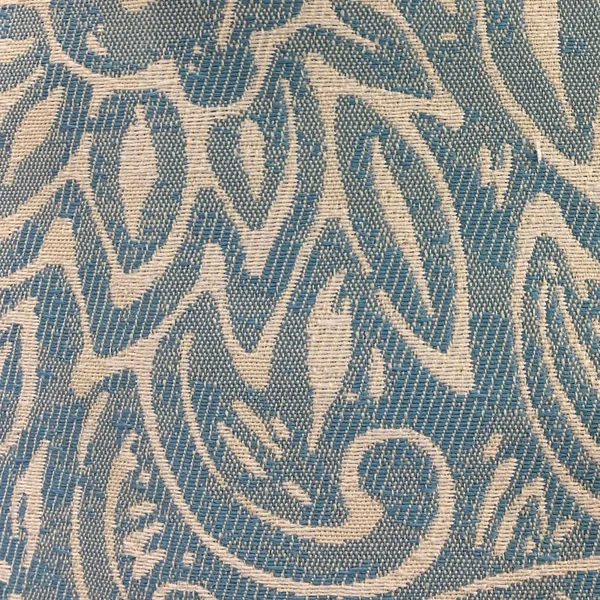 Plutus Brands PBDUO111-2424-DP 24 x 24 in. Serene Oasis Blue Cream Floral Luxury Outdoor & Indoor Throw Pillow