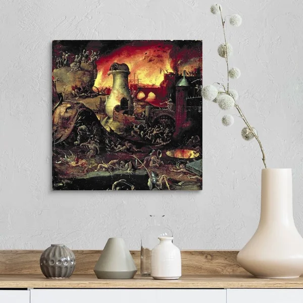 Hell, Canvas Wall Art, 16x16, Great Big Canvas