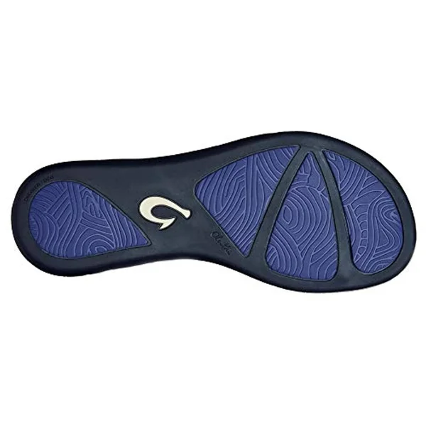 Olukai Ho&opio Leather - Women's Sandal Navy/trench Blue - 9