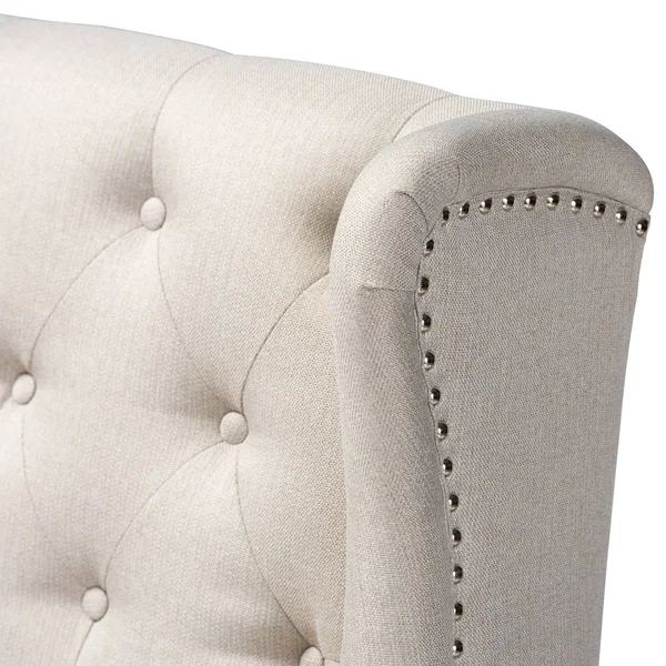 Carson Carrington Badstusund Upholstered Button Tufted Bar Stool Bench (Beige)