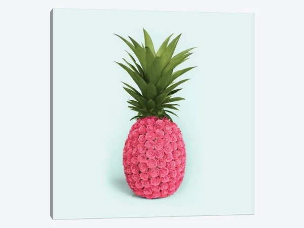 Paul Fuentes Canvas Wall Decor Art Prints - Pineapple Roses ( Food & Drink > Food > Fruits > Pineapples art)