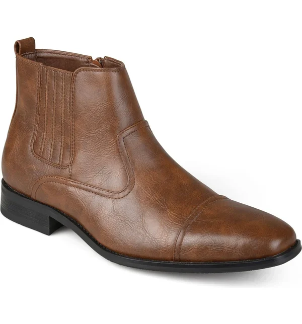 Vance Co. Men's Wide Width Alex Boots - Brown - 9W