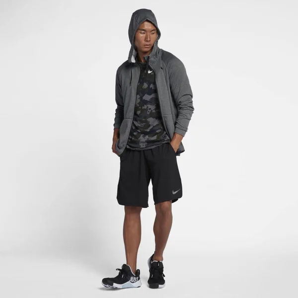 Men's Dry Training Full-Zip Hoodie Nike Charcoal