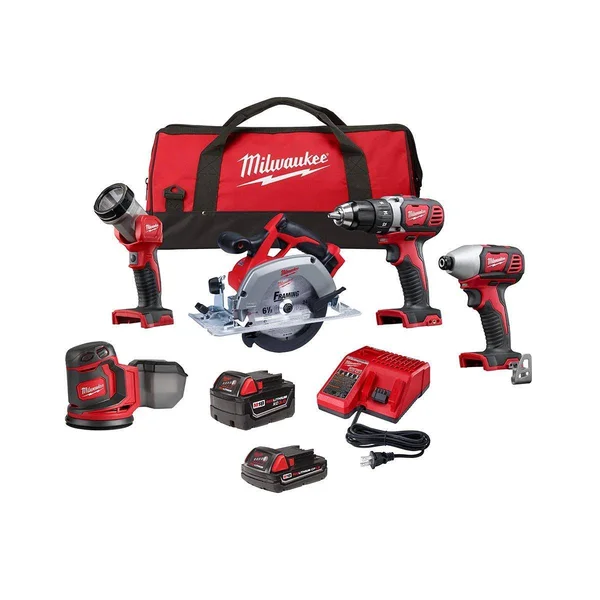 Milwaukee 2696-25 M18 5-Piece Cordless Tool Combo Kit