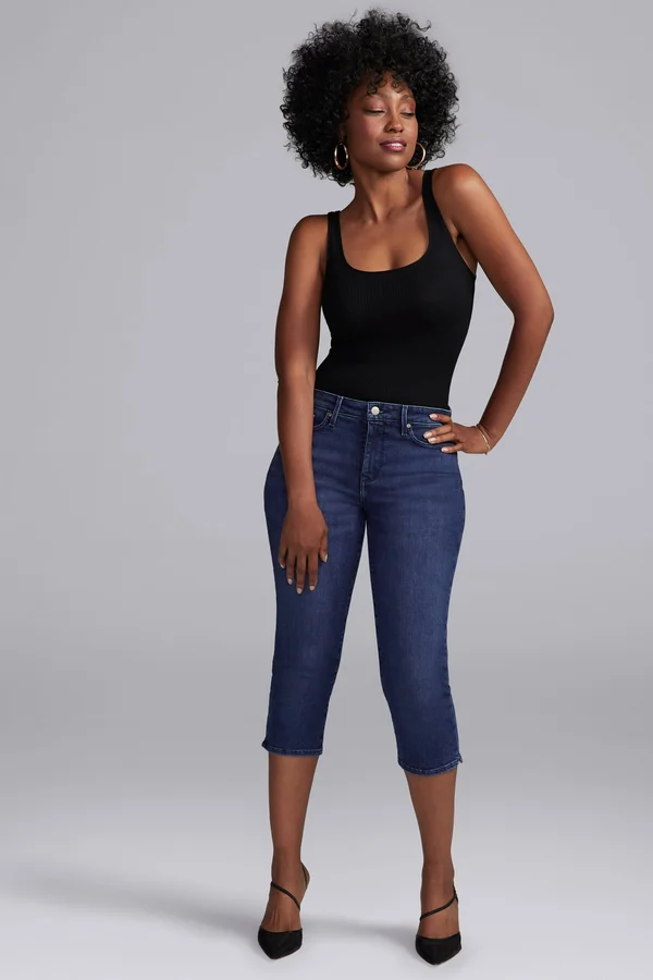 Women's Curves 360 by Nydj Slim Straight Capri Jeans 5437697 - 00 - Habana