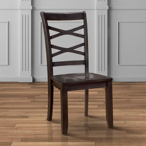 Furniture of America Crane Country Style X-Back Side Chair (Set of 2) White White Finish - Wood Finish