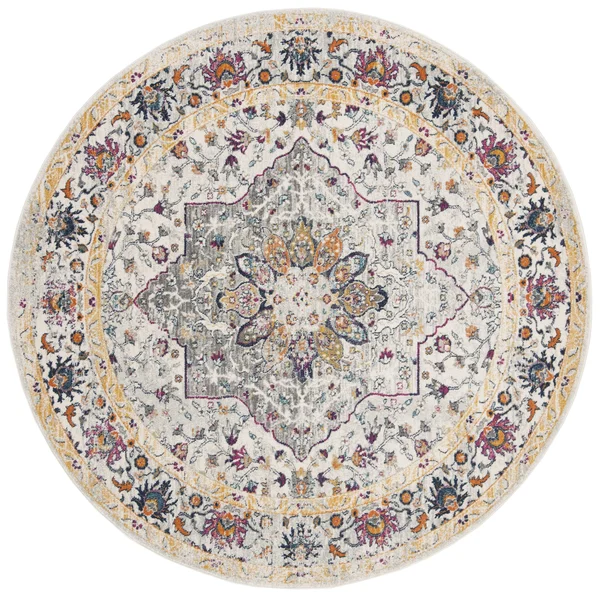Safavieh Evoke Rug Collection EVK288A - Ivory, Grey - 8& x 10&