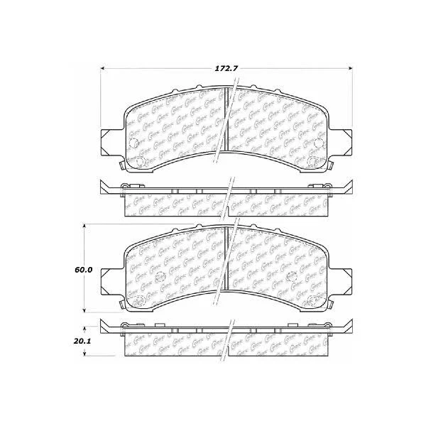 Centric (306.09740) Fleet Brake Pad