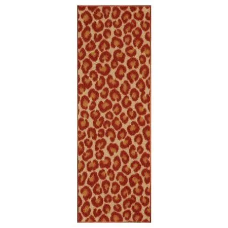 Cheetah Big Cat Area Rug for Living Room, Dining Room, Kitchen, Bedroom, Kids, Made in USA - 6' x 11', Multicolor