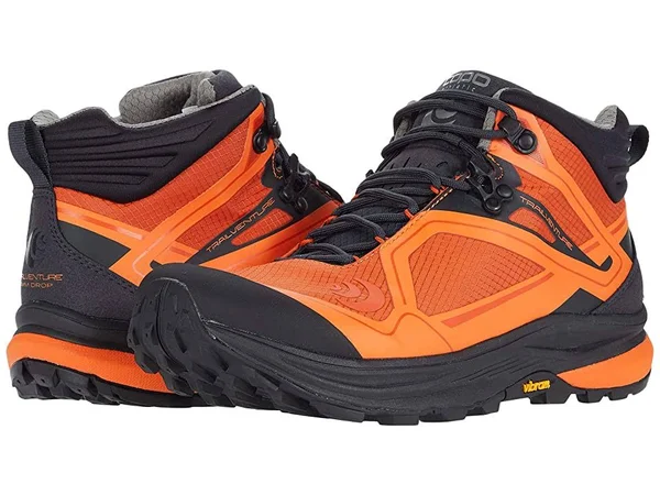 Topo Athletic Men's Trailventure, 11, Orange, Black