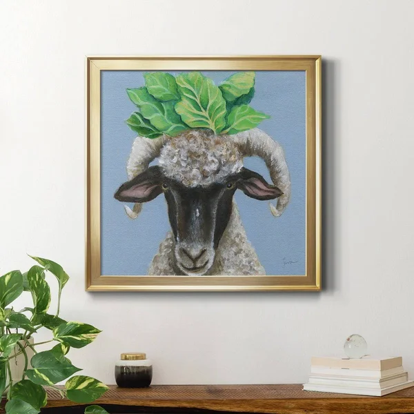 Touching The Sky I-Framed Canvas - Ready to Hang - Gold - 28x28