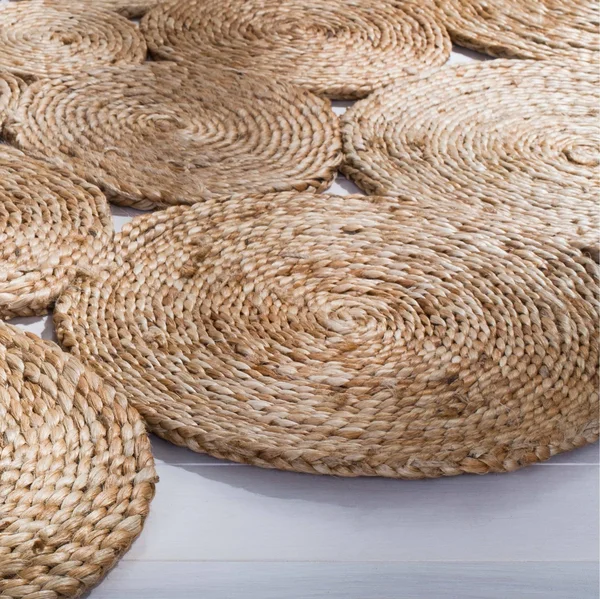 Safavieh Handmade Natural Fiber Azelia Country Jute Rug (6& x 6& Round - Black)