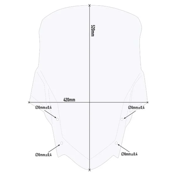 Givi D2145ST Screen Clear TENERE 700