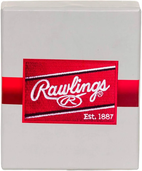 Rawlings Mens Tanned-Leather Baseball Stitch Embroidered Wallet - Dark Brown, 3.9" x 3.6 x 1"