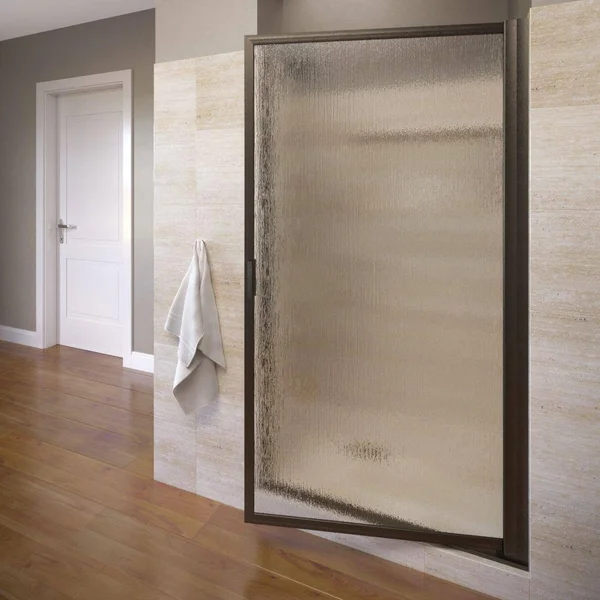 Basco SOPN00A2663RNOR Sopora 26x22 x 63.5x22 Pivot Framed Shower Door Finish: Oil Rubbed Bronze, Glass Type: Rain