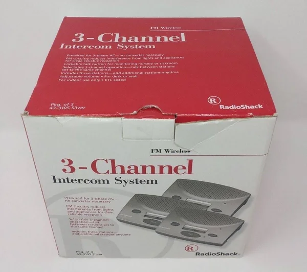 RadioShack FM Wireless 3 Channel Intercom System, Set of 3, 43-3105