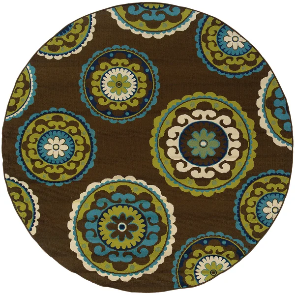 Oriental Weavers Caspian 859D6 Brown Area Rug 3&7x22 x 5&6x22