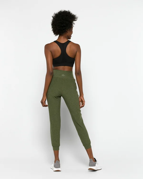 Spacedye Midi Jogger - Beyond Yoga Eden Green Heather, Xs