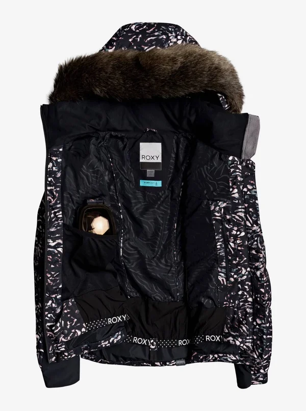 Roxy Women's Snowstorm Snow Jacket, Medium, Bright White