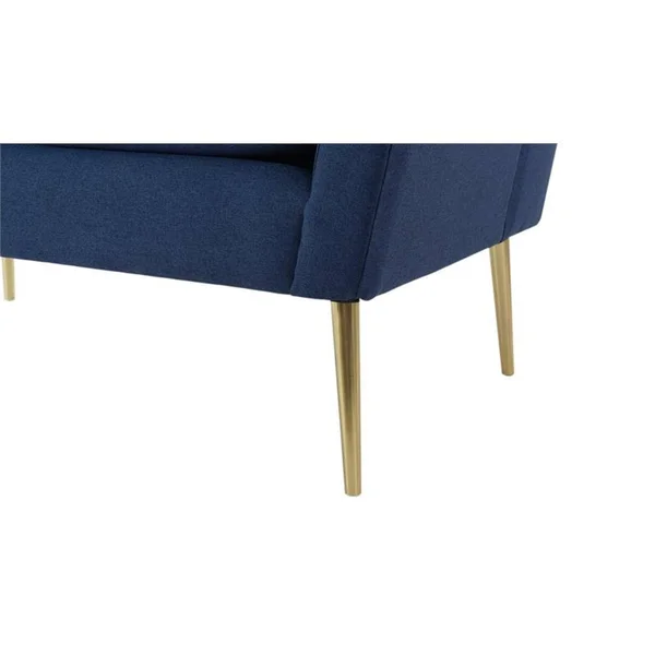Sandy Wilson Home Phillipe Settee (Dark Sapphire Blue)