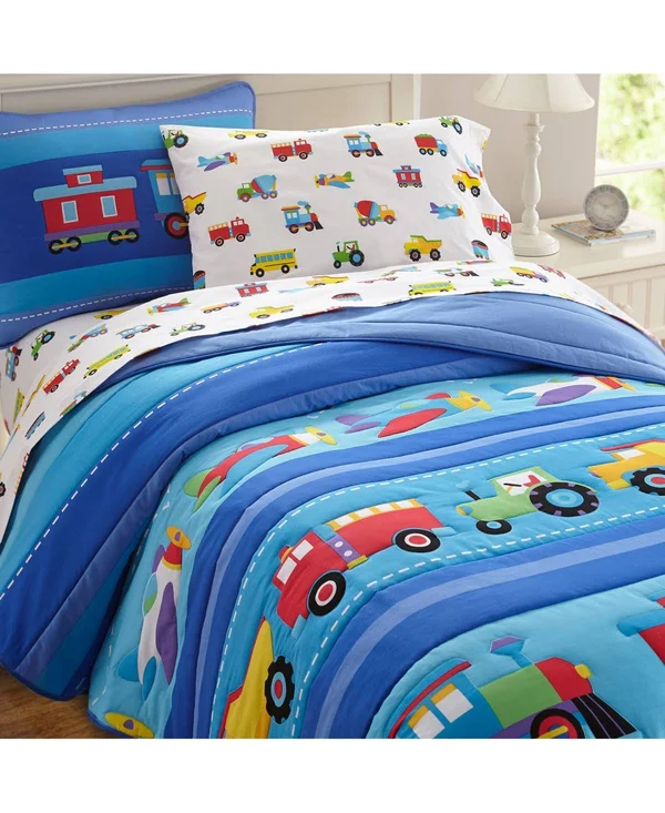 Olive Kids - Trains, Planes, Trucks Sheet Set Twin