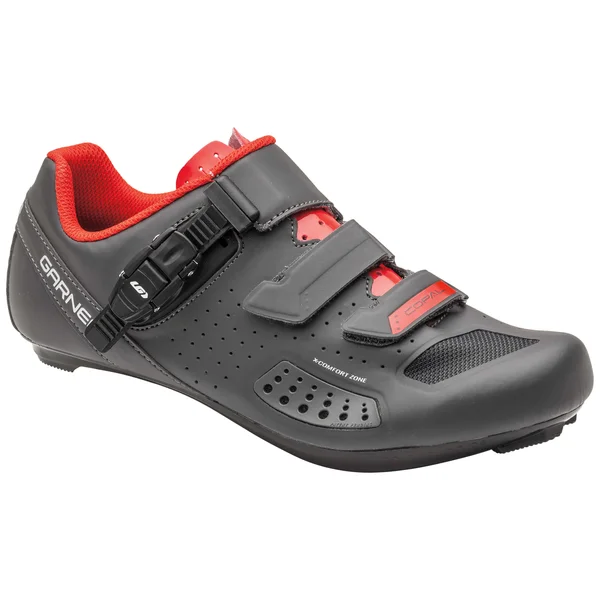 Louis Garneau Copal II Men's Shoe-Charcoal/Red 41