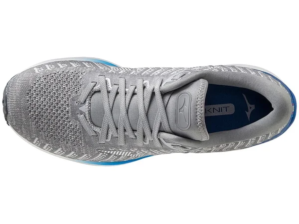 Mizuno Men's Wave Rider 24 Waveknit Nimbus Cloud-Phantom, 12.5
