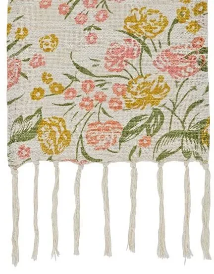 VHC Brands - Madeline Floral Printed Woven Throw 60x50