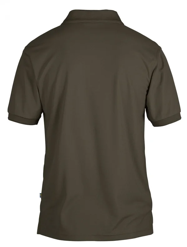 FjallRaven Crowley Pique Shirt - Dark Olive - Polo Shirts L