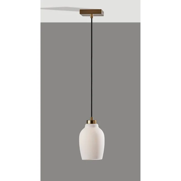 Adesso Clara Pendant Lamp - Antique Brass
