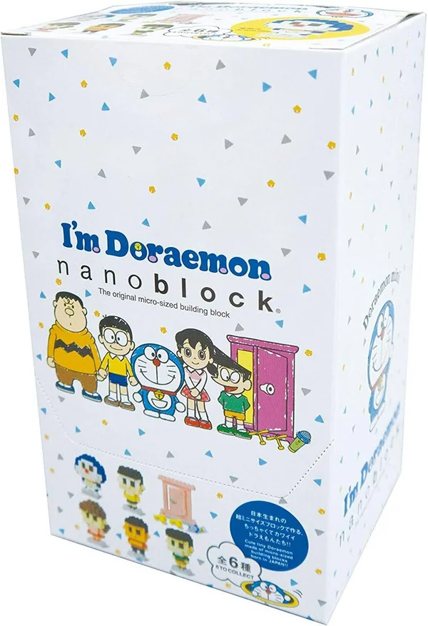 Kawada NBMC_01 Nanoblock I'm Doraemon Mini 1 Box (6 Pcs) - Plaza Japan
