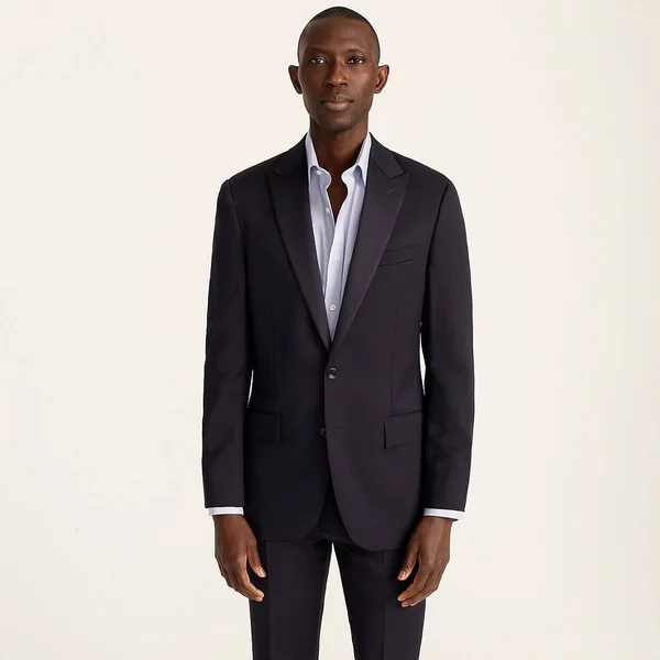 J.Crew Mens Ludlow Slim-Fit Tuxedo Jacket in Italian Wool (Size 36/R)