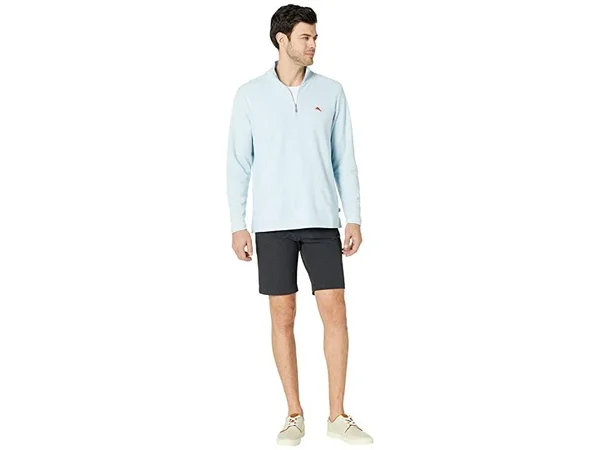 Tommy Bahama Men's Emfielder Half-Zip - Light Sky Hthr - Size XXL