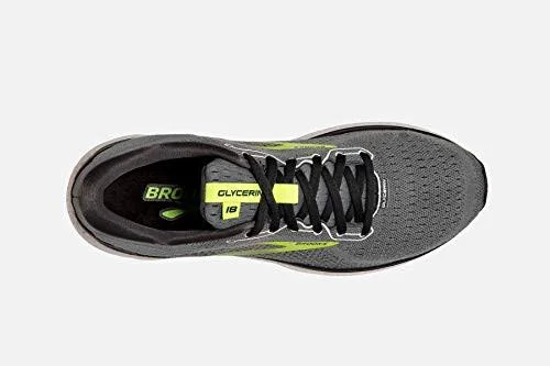Men's Brooks Glycerin 18 - Grey/Ebony/Nightlife - Size 9.5