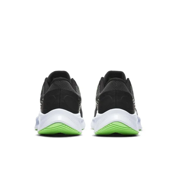 Men's Nike Quest 3 Shield Running Shoe - Black/Green - Size 10.5