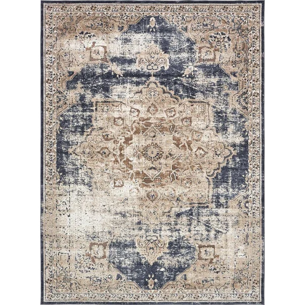 Unique Loom Chateau Roosevelt Rug - 8& 0 x 8& 0, Round