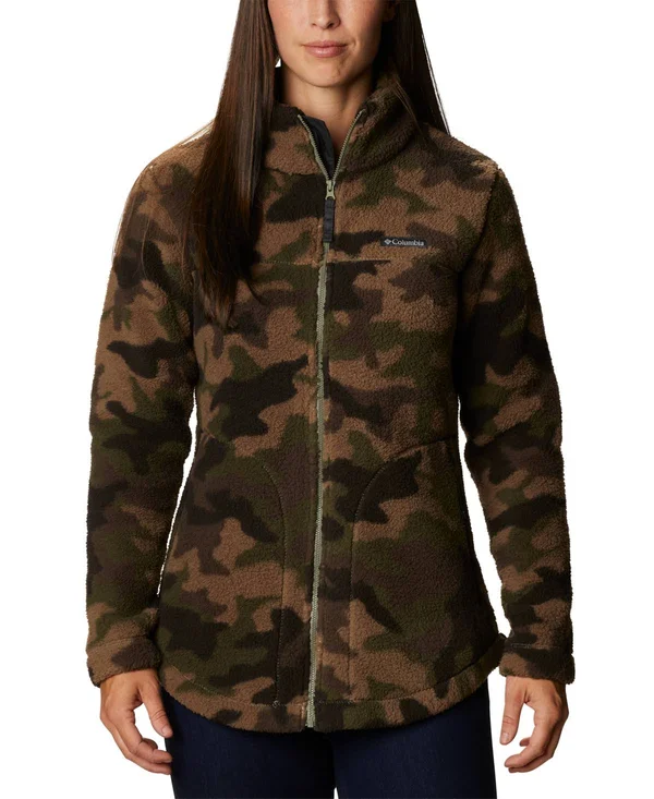Columbia Women's West Bend Full Zip Fleece Jacket - XL - GreenCamo