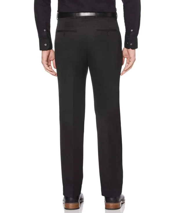 Perry Ellis Men's Modern Fit Performance Portfolio Dress Pants in Black - Size 34 x 29, 100% Polyester