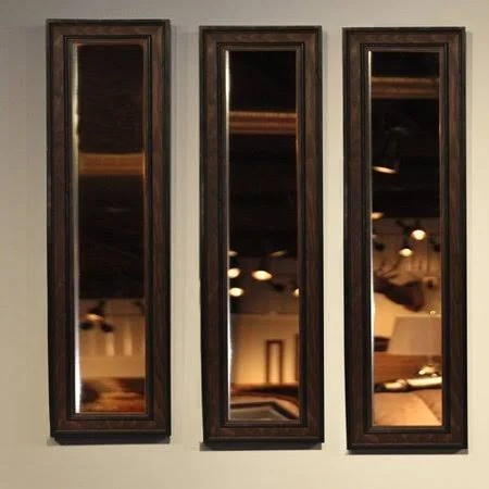 Charlton Home Kincannon Country Panel Accent Mirror - Brown