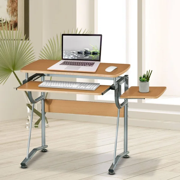 Techni Mobili Compact Computer Desk Cherry