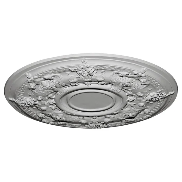 29 1/4x22OD x 2x22P Darnay Ceiling Medallion Pot of Cream Finished