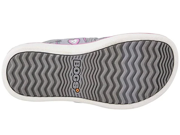 Bogs Kids& Kicker Strap Dragonfly Shoe - 11 - Light Gray Multi