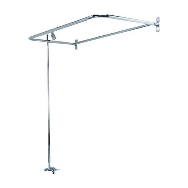 Barclay 4193-48-PB 48x22 Rectangular D Shower Unit - Polished Brass