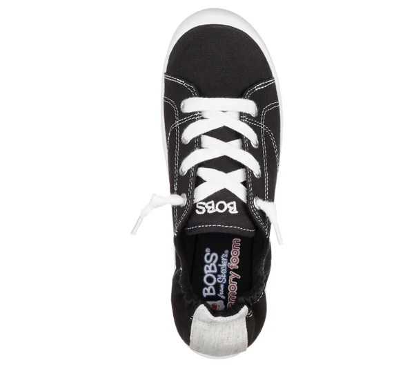Skechers Women's Bobs Beach Bingo Ditch Day Sneaker, Black