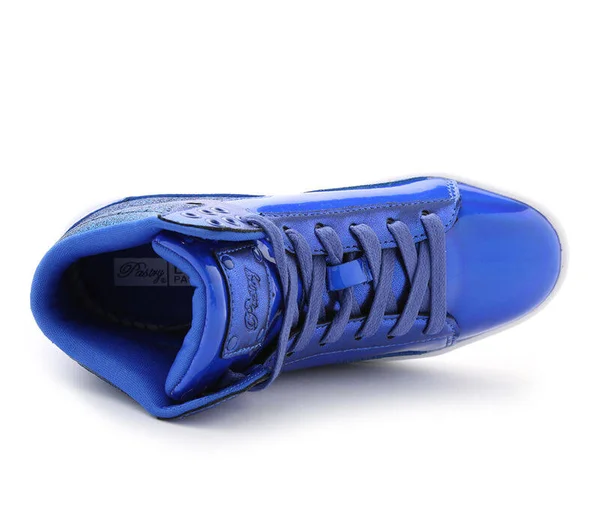 Women's Pastry Pop Tart Glitter High Top Sneaker - Size: 10, Blue