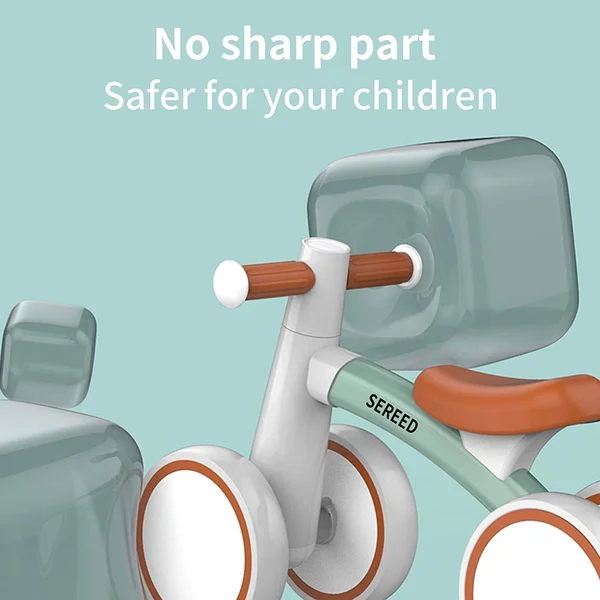 Sereed Baby Balance Bike for 1 Year Old Boys Girls 12-24 Month Toddler Balance Bike - 4 Wheels Toddler Ride on Toys, First Birthd