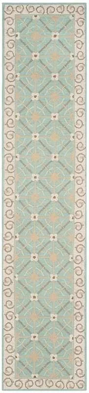 Safavieh Newport NPT443D 2&3x22 x 12& Aquamarine, Beige Rug