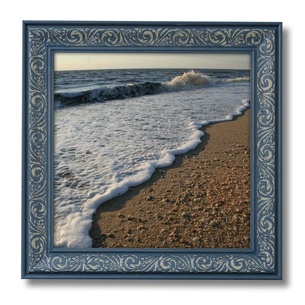 Modern Baroque Embossed Frame in Dusty Lilac, 12x22 x 16x22